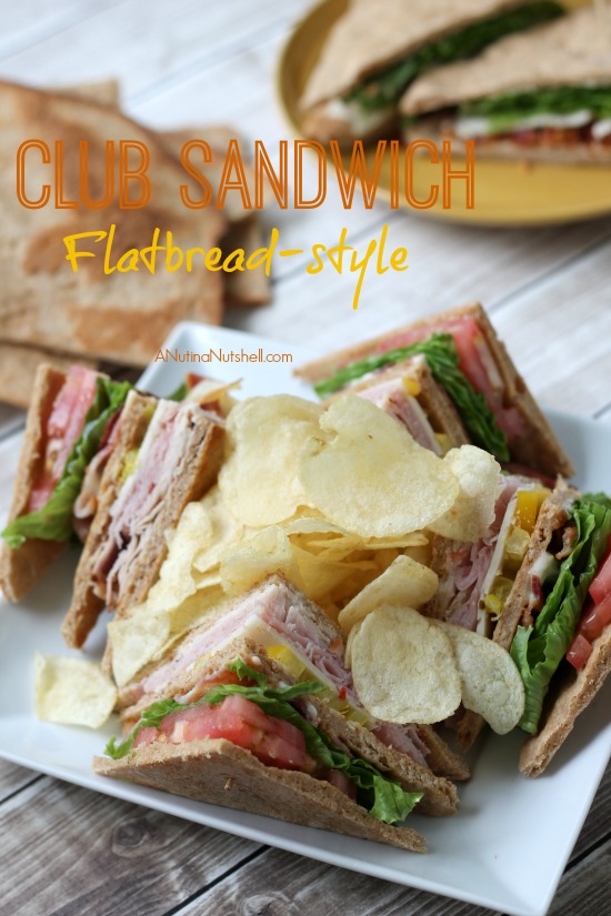 Club Sandwich Flatbread-style - Eat Move Make