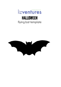 Lizventures Flying Bat Template