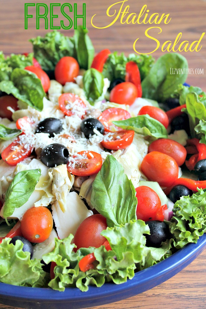 Fresh Italian Salad Recipe | Lizventures