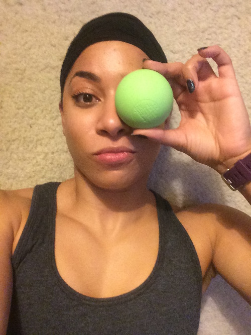 Lacrosse ball rolling