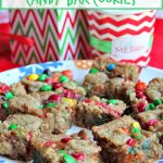 candy bar cookies on plate