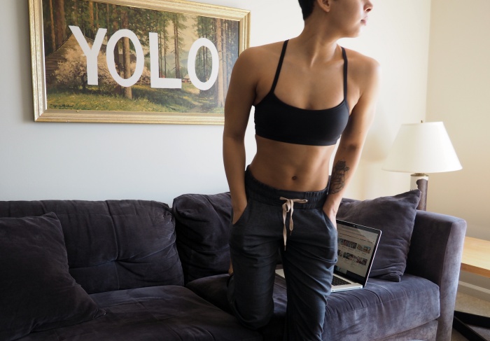 prAna Isaline bra and Shala pants