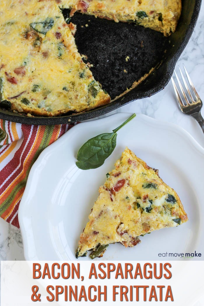 Bacon Asparagus And Spinach Frittata - Eat Move Make