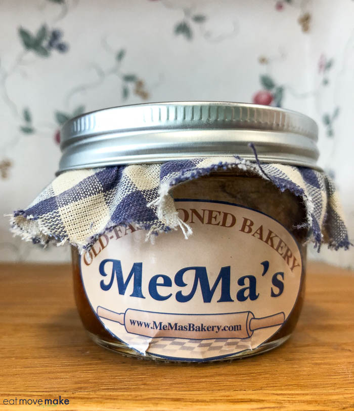 MeMa's old-fashioned bakery cinnamon roll in a jar