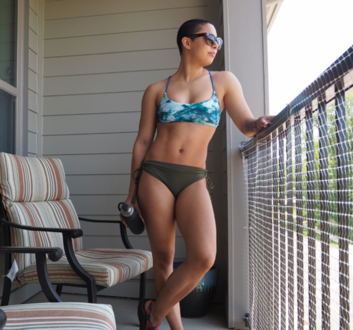 Prana bathing suit Ikenna bottom Merrow top