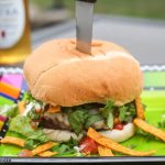 A close up of a sandwich sitting on top of a table