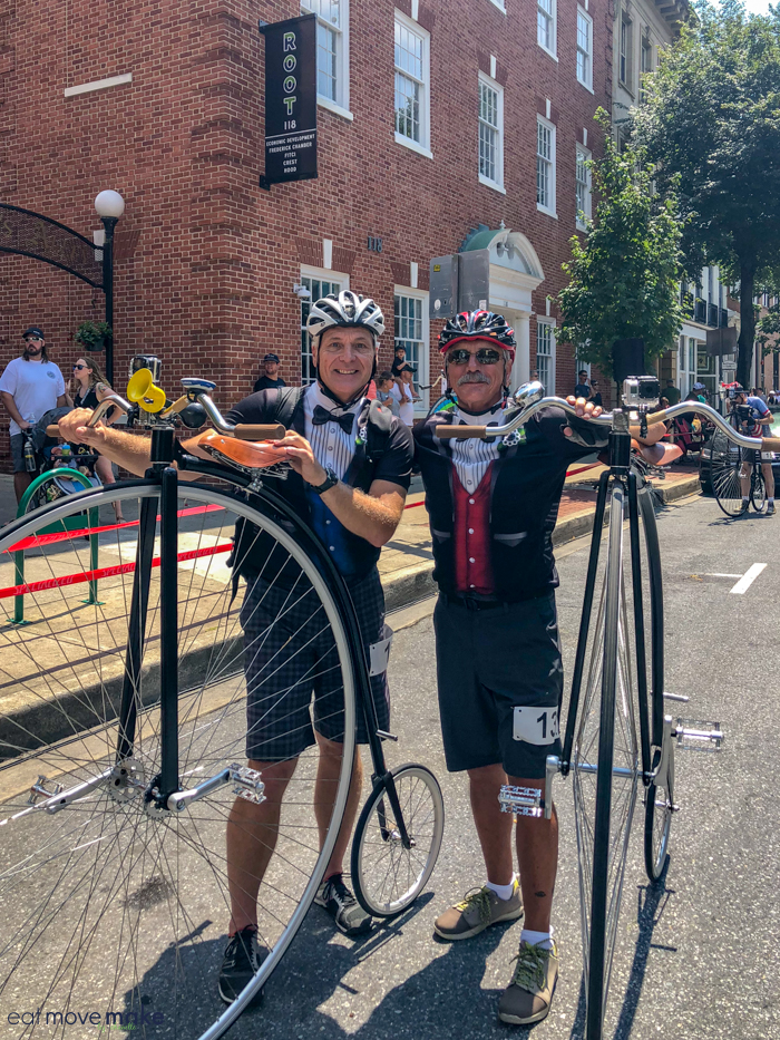 Doug Mitchell and Barry Knight - high wheel racers