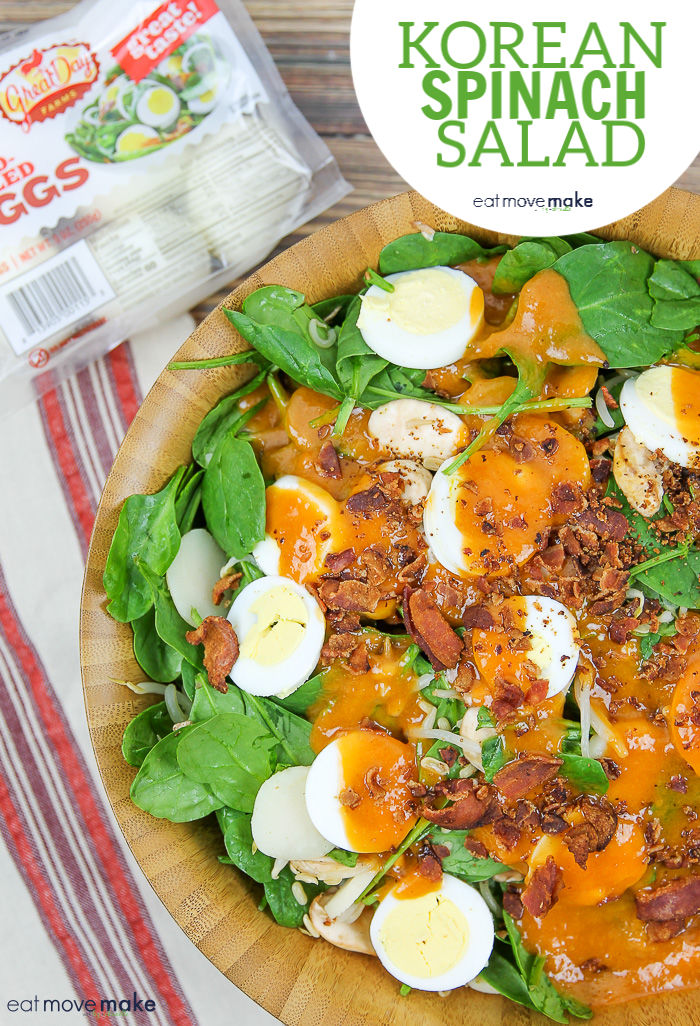 Korean Spinach Salad Eat Move Make