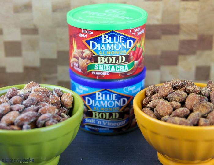 Blue Diamond Snack Almonds Sriracha and Salt and Vinegar