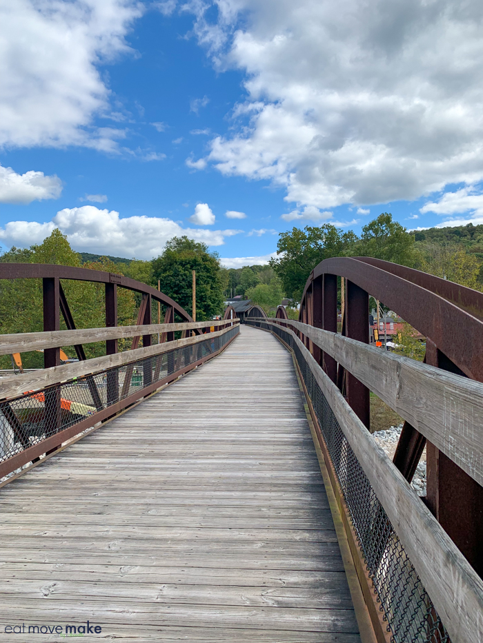 pedestrian bridge in Ohiopyle PA