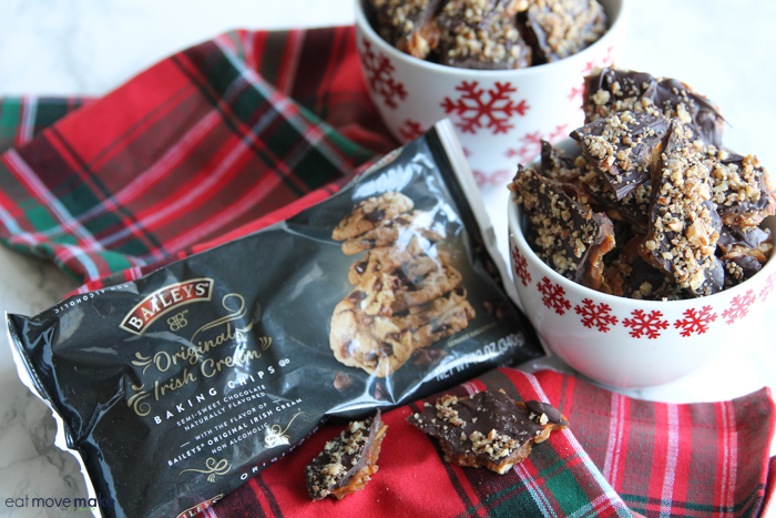 toffee with BAILEYS Original Irish Cream Baking Chips
