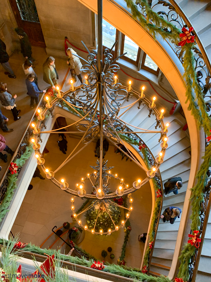Biltmore Christmas spiral staircase