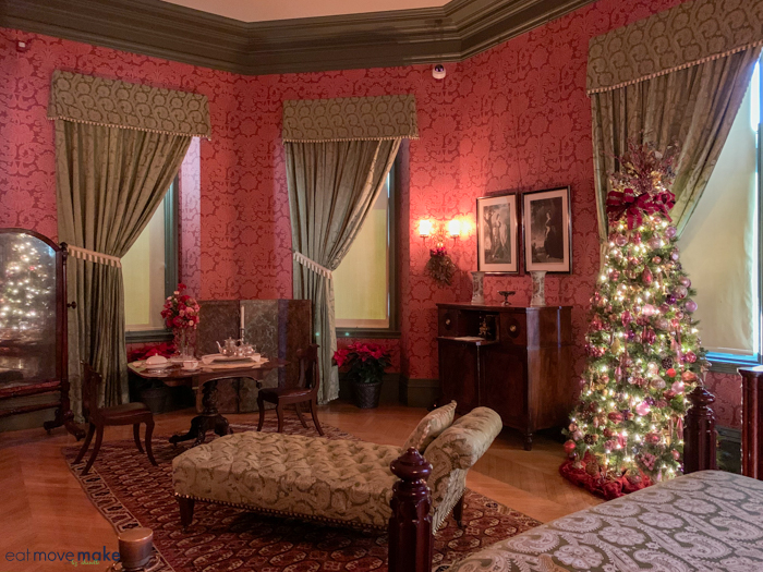 Christmas at Biltmore decorations - pink room