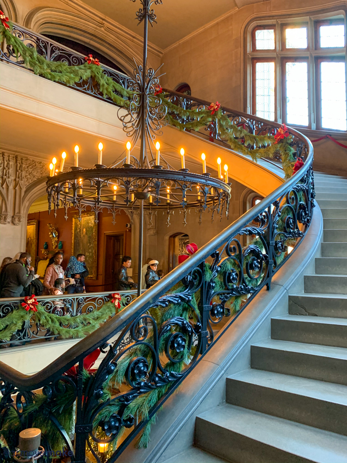sweeping staircase of Biltmore