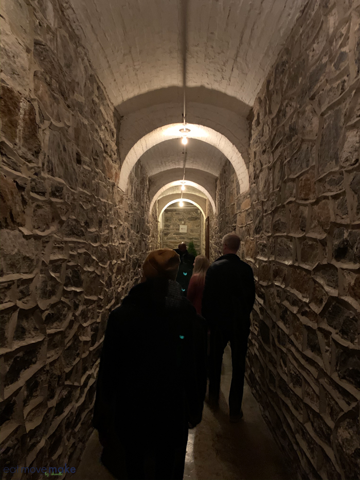 walkway in basement of Biltmore