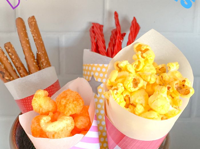 DIY paper food cones