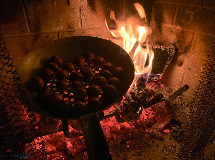 how to roast chestnuts on an open fire