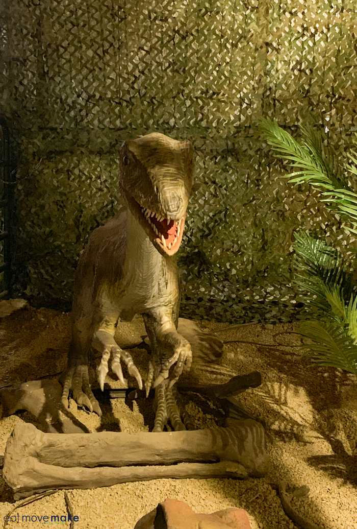 interactive dinosaur exhibit