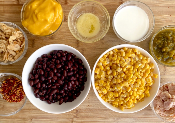 ingredients for cheesy corn casserole