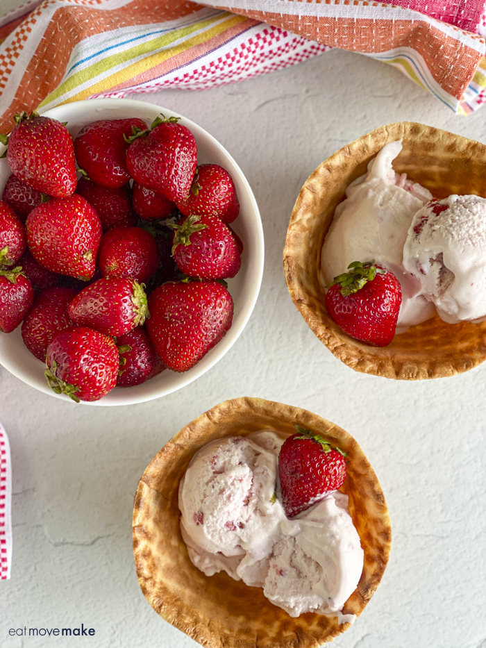 Fresh Strawberry Ice Cream - 5 cups (ten ½-cup servings) Recipe