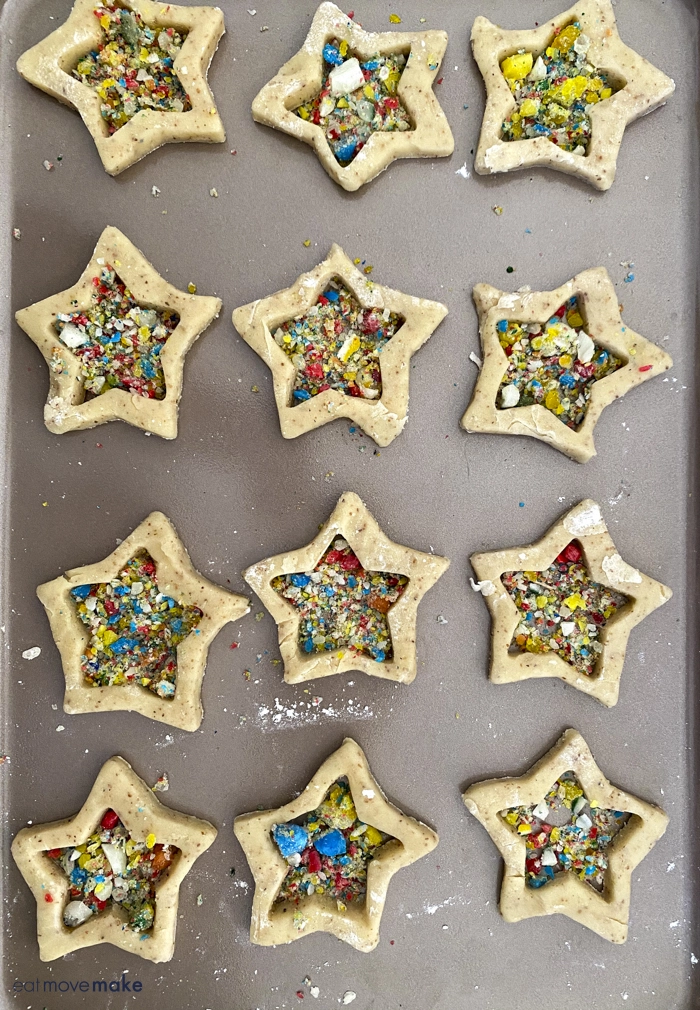 candy inside cookies