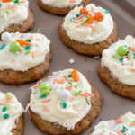 close-up carrot cake cookies